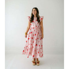 8.28 Boutique:Karlie Clothes,Karlie Stripe Poppy Ruffle Sleeve Maxi Dress,Dress