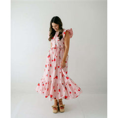 8.28 Boutique:Karlie Clothes,Karlie Stripe Poppy Ruffle Sleeve Maxi Dress,Dress