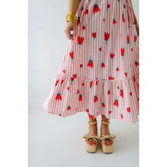 8.28 Boutique:Karlie Clothes,Karlie Stripe Poppy Ruffle Sleeve Maxi Dress,Dress