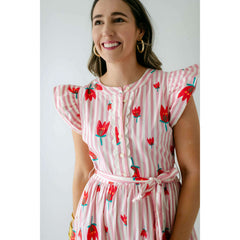8.28 Boutique:Karlie Clothes,Karlie Stripe Poppy Ruffle Sleeve Maxi Dress,Dress