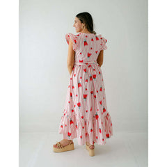 8.28 Boutique:Karlie Clothes,Karlie Stripe Poppy Ruffle Sleeve Maxi Dress,Dress
