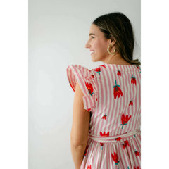 8.28 Boutique:Karlie Clothes,Karlie Stripe Poppy Ruffle Sleeve Maxi Dress,Dress