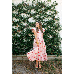 8.28 Boutique:Karlie Clothes,Karlie Stripe Poppy Ruffle Sleeve Maxi Dress,Dress