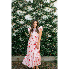 8.28 Boutique:Karlie Clothes,Karlie Stripe Poppy Ruffle Sleeve Maxi Dress,Dress