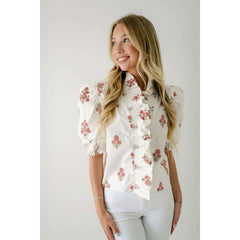 8.28 Boutique:Karlie Clothes,Karlie London Floral Ruffle Top,Shirts & Tops