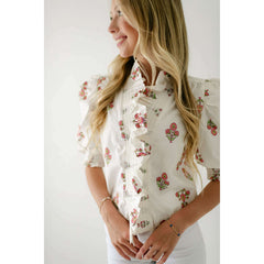 8.28 Boutique:Karlie Clothes,Karlie London Floral Ruffle Top,Shirts & Tops