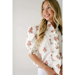 8.28 Boutique:Karlie Clothes,Karlie London Floral Ruffle Top,Shirts & Tops