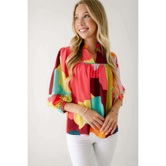 8.28 Boutique:Crosby by Mollie Burch,Crosby by Mollie Burch Rosie Top in Block Poppy,Shirts & Tops