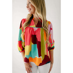 8.28 Boutique:Crosby by Mollie Burch,Crosby by Mollie Burch Rosie Top in Block Poppy,Shirts & Tops
