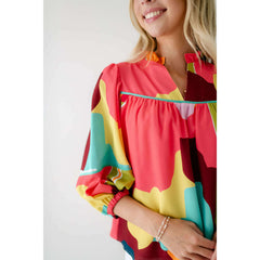 8.28 Boutique:Crosby by Mollie Burch,Crosby by Mollie Burch Rosie Top in Block Poppy,Shirts & Tops