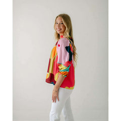 8.28 Boutique:Crosby by Mollie Burch,Crosby by Mollie Burch Rosie Top in Block Poppy,Shirts & Tops