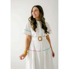 8.28 Boutique:Crosby by Mollie Burch,Crosby by Mollie Burch Kellogg Dress in White,Dress