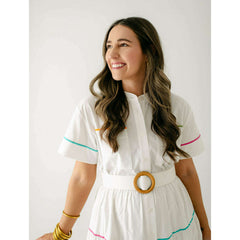 8.28 Boutique:Crosby by Mollie Burch,Crosby by Mollie Burch Kellogg Dress in White,Dress