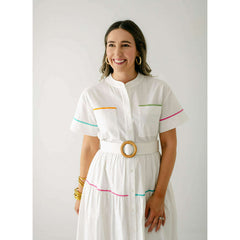 8.28 Boutique:Crosby by Mollie Burch,Crosby by Mollie Burch Kellogg Dress in White,Dress