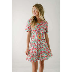 8.28 Boutique:Karlie Clothes,Karlie Paris Floral Shirt Dress with Belt,Dress