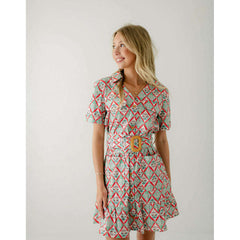 8.28 Boutique:Karlie Clothes,Karlie Paris Floral Shirt Dress with Belt,Dress