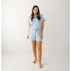 Varley Atrium High Rise Short 4.5" in Cashmere Blue