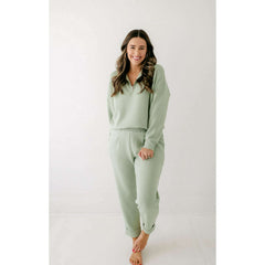 Varley Rolled Cuff Pant 25" in Snow Sage