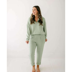 Varley Rolled Cuff Pant 25" in Snow Sage