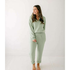 Varley Rolled Cuff Pant 25" in Snow Sage