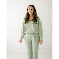 Varley Rolled Cuff Pant 25" in Snow Sage