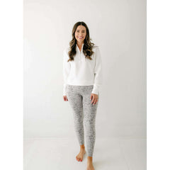 Varley Move Super High Legging in Ivory Textured Snake