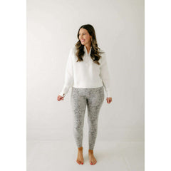 Varley Move Super High Legging in Ivory Textured Snake