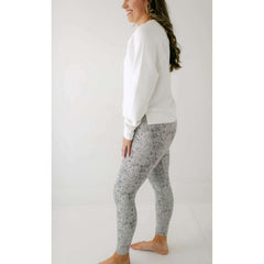 Varley Move Super High Legging in Ivory Textured Snake