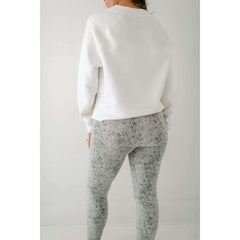 Varley Move Super High Legging in Ivory Textured Snake