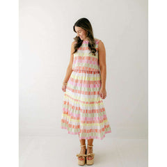 Livro Market Skirt in Sherbert Stripes