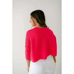 8.28 Boutique:Kerisma Knits,Kerisma Knits Aiko Aja Top in Fuchsia,Shirts & Tops