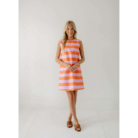 Karlie Stripe Poplin Button Up Top