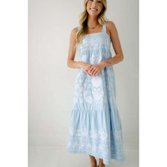8.28 Boutique:J.Marie Collections,J.Marie Collections Landon Midi Dress in Light Blue,Dress
