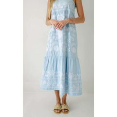 8.28 Boutique:J.Marie Collections,J.Marie Collections Landon Midi Dress in Light Blue,Dress