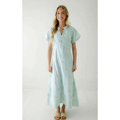 8.28 Boutique:Clara the Label,Clara the Label Blair Midi Dress in Powder Blue,Dress