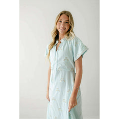 8.28 Boutique:Clara the Label,Clara the Label Blair Midi Dress in Powder Blue,Dress