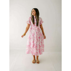 8.28 Boutique:J.Marie Collections,J.Marie Collections Claire Eyelet Button Up Midi Dress,Dress
