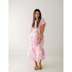 8.28 Boutique:J.Marie Collections,J.Marie Collections Claire Eyelet Button Up Midi Dress,Dress