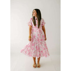 8.28 Boutique:J.Marie Collections,J.Marie Collections Claire Eyelet Button Up Midi Dress,Dress