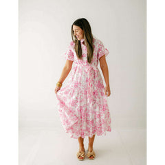 8.28 Boutique:J.Marie Collections,J.Marie Collections Claire Eyelet Button Up Midi Dress,Dress