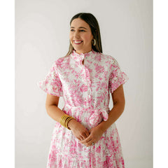 8.28 Boutique:J.Marie Collections,J.Marie Collections Claire Eyelet Button Up Midi Dress,Dress