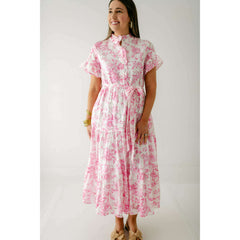 8.28 Boutique:J.Marie Collections,J.Marie Collections Claire Eyelet Button Up Midi Dress,Dress
