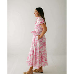8.28 Boutique:J.Marie Collections,J.Marie Collections Claire Eyelet Button Up Midi Dress,Dress