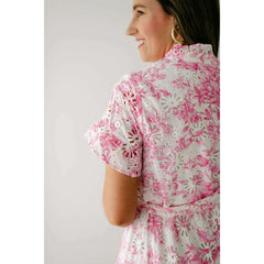 8.28 Boutique:J.Marie Collections,J.Marie Collections Claire Eyelet Button Up Midi Dress,Dress