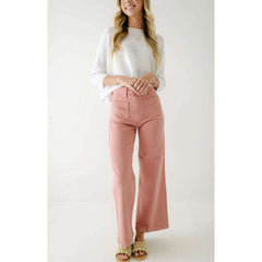 8.28 Boutique:Just Black Denim,Just Black Denim Dusty Coral Patch Pocket Jean,Jeans