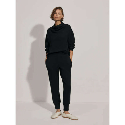 8.28 Boutique:Varley,Varley Slim Cuff Pant 25" in Black,pants