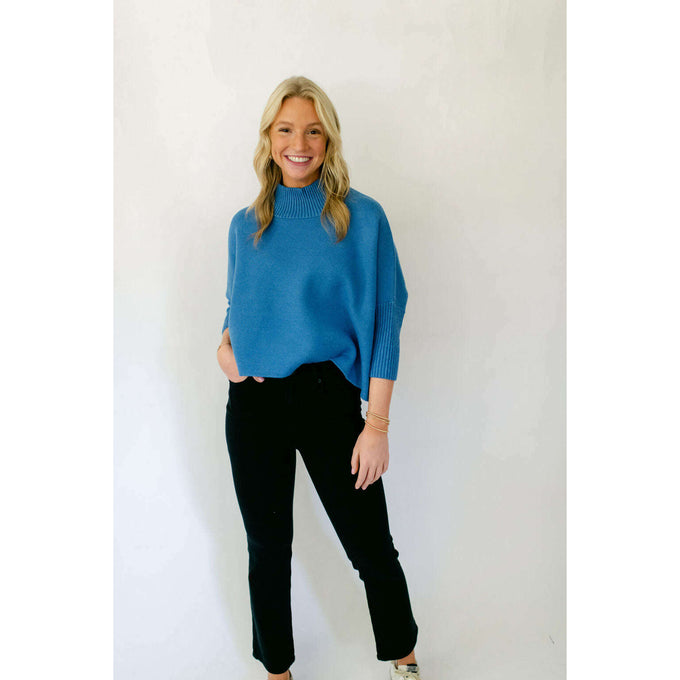 8.28 Boutique:Kerisma Knits,Kerisma Aja Sweater in Persian Blue,Sweaters