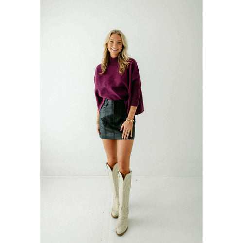 8.28 Boutique:Kerisma Knits,Kerisma Knits Aja Sweater in Purple Wine,Sweaters