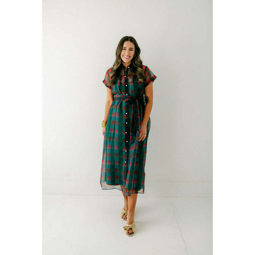 8.28 Boutique:Alden Adair,Alden Adair Rachel Dress in Holiday Plaid,Dress