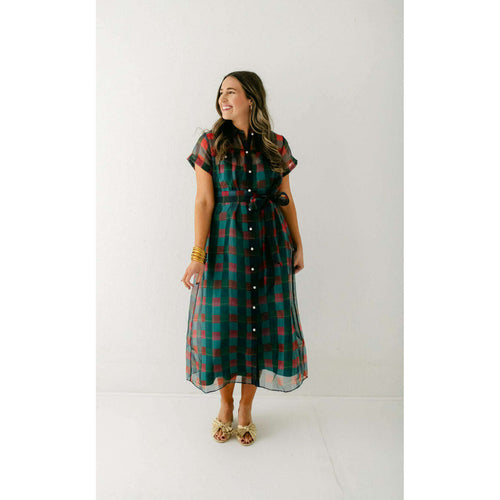 8.28 Boutique:Alden Adair,Alden Adair Rachel Dress in Holiday Plaid,Dress